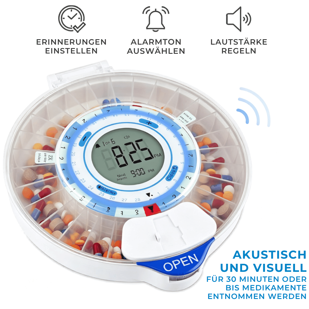 Memio Go - Smarter Medikamentenspender mit App & Erinnerungsfunktion - Memio Care
