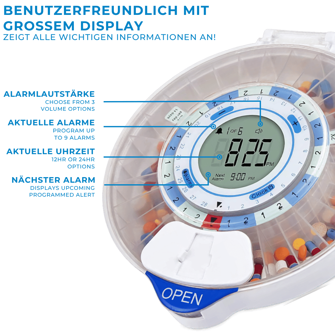 Memio Go - Smarter Medikamentenspender mit App & Erinnerungsfunktion - Memio Care